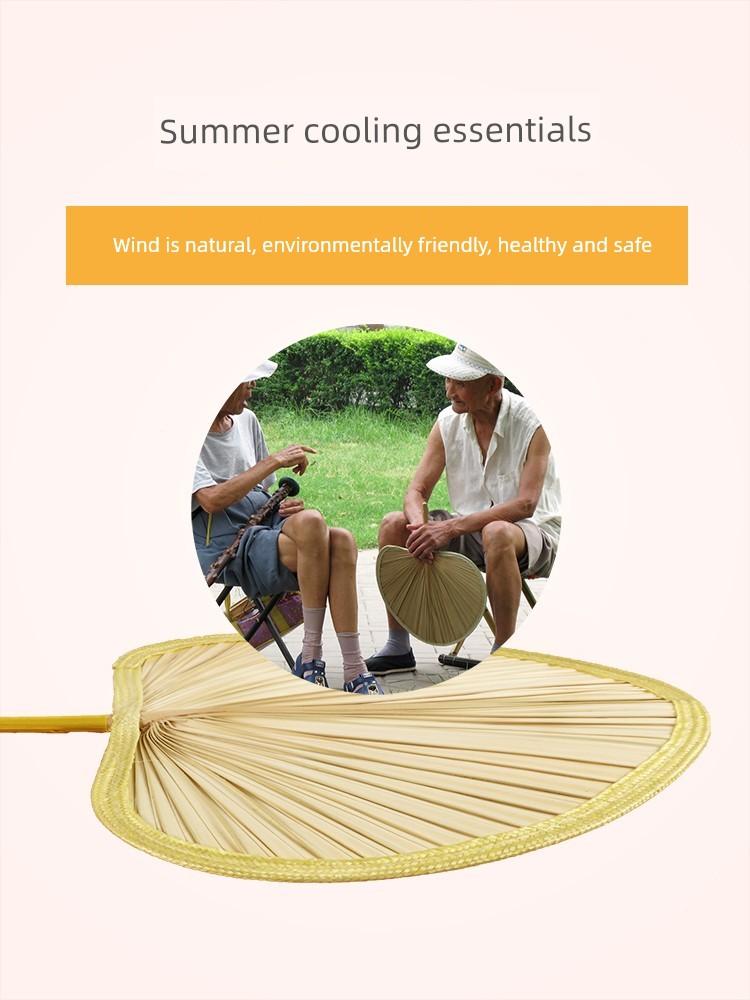 Fan Old-Fashioned Cattail Leaf Fan Fan Summer Kids Baby Bamboo Fan Summer Hand-Woven Banana Ancient Style Fan