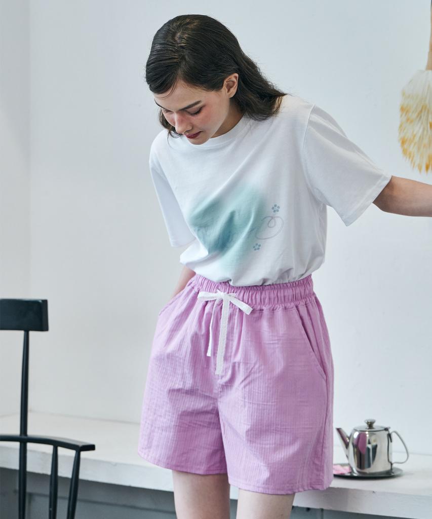 Metapeo Met Lace Wide Shorts Lavender