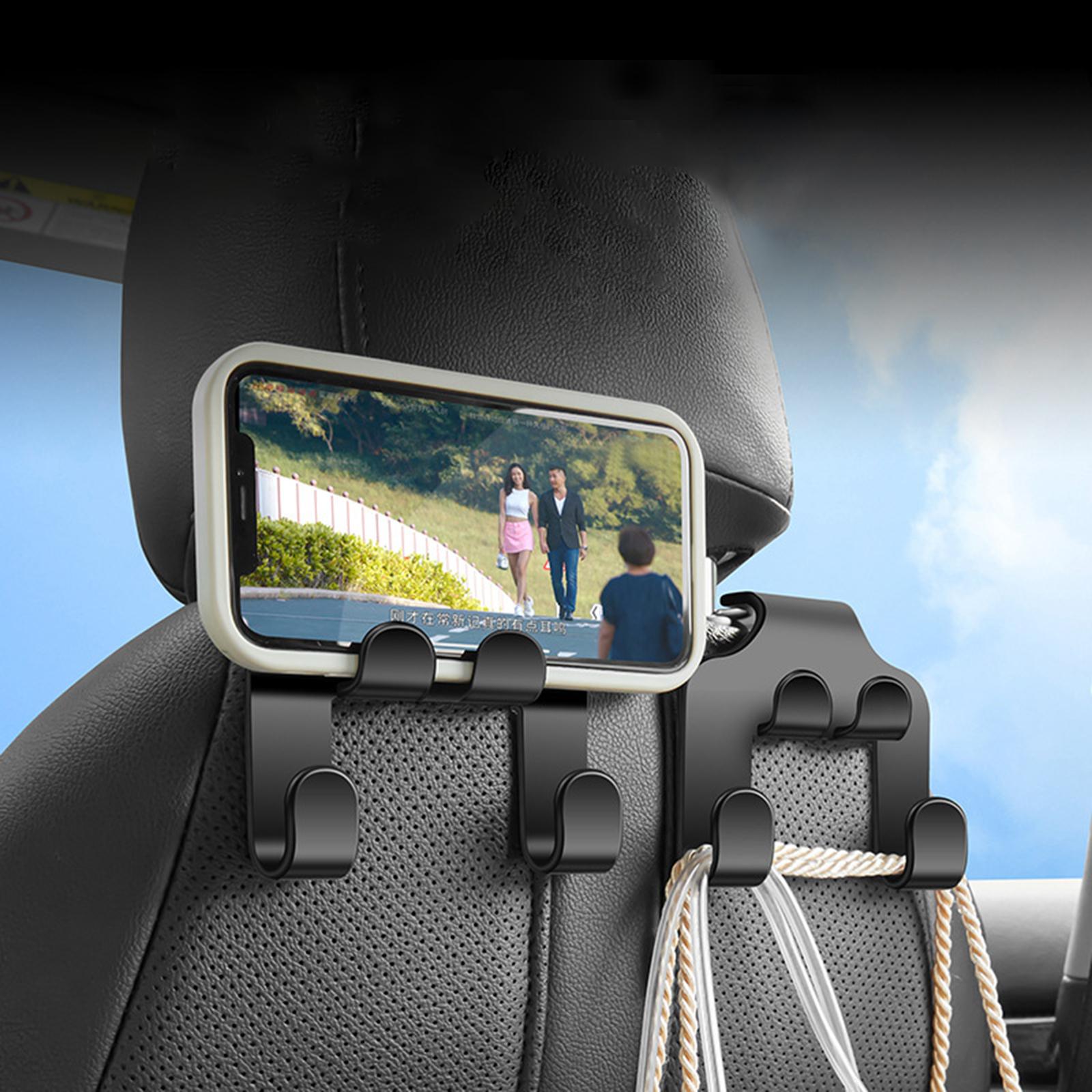 

Car Headrest Hook Vehicle Backseat Hanger Fit for Umbrellas Handbag Purse Coat Clothing Organization Storage Convenience