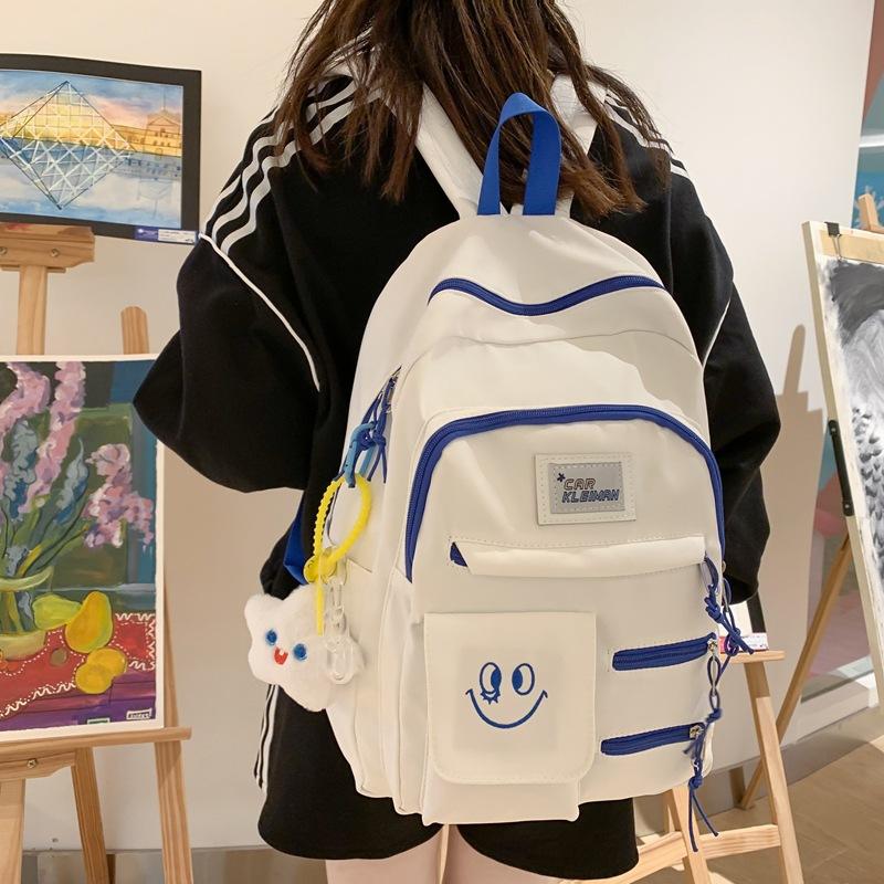 Labeling Daily Commuter Student Schoolbag Spring New Large-capacity Junior High School Student Backpack