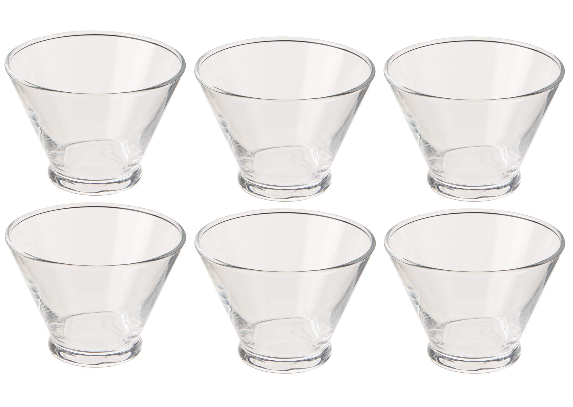 

Toyo Sasaki Glass Bowls, Clear, 185ml, Dessert Bowls, Made in Japan, Dishwasher Safe, B-09106HS, Pack of 6
