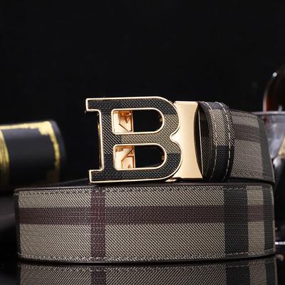 New Product B Men's Automatic First Layer Cowhide Embossed Belt Men's All-Match Business Baoli Youth Belt Men