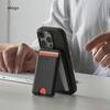 elago Magnetic Wallet Synthetic Leather Wallet with MagSafe Card Holder and Card Storage Pocket with iPhones and Stand, Black, Slim, Anti-Magnetic,