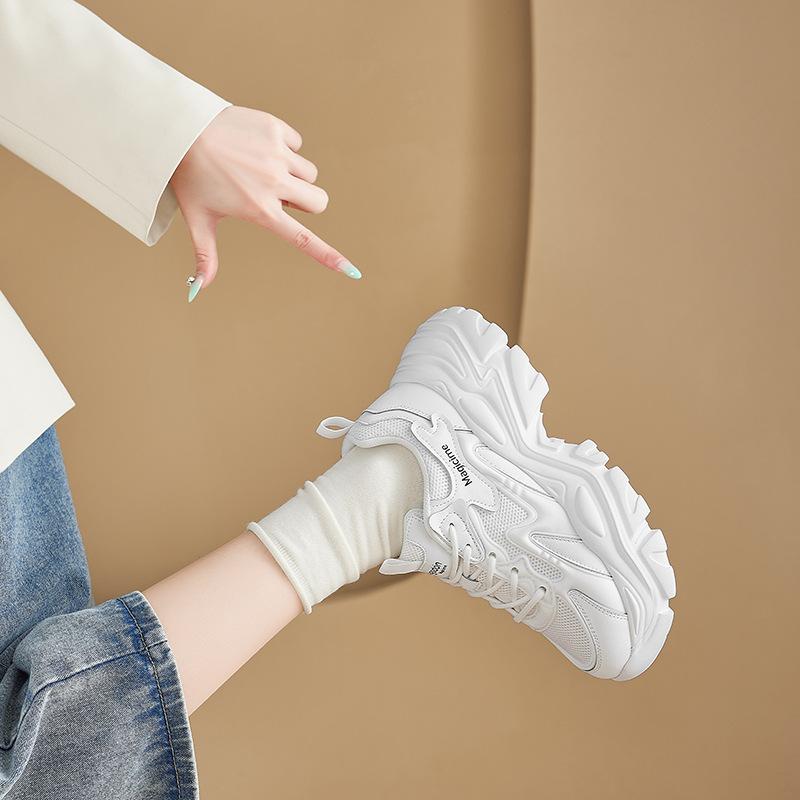 Augustine platform dad shoes women's 2025 new autumn mesh lightweight casual sports shoes show small ins