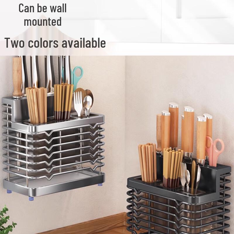 Stainless Steel Kitchen Knife and Chopstick Holder