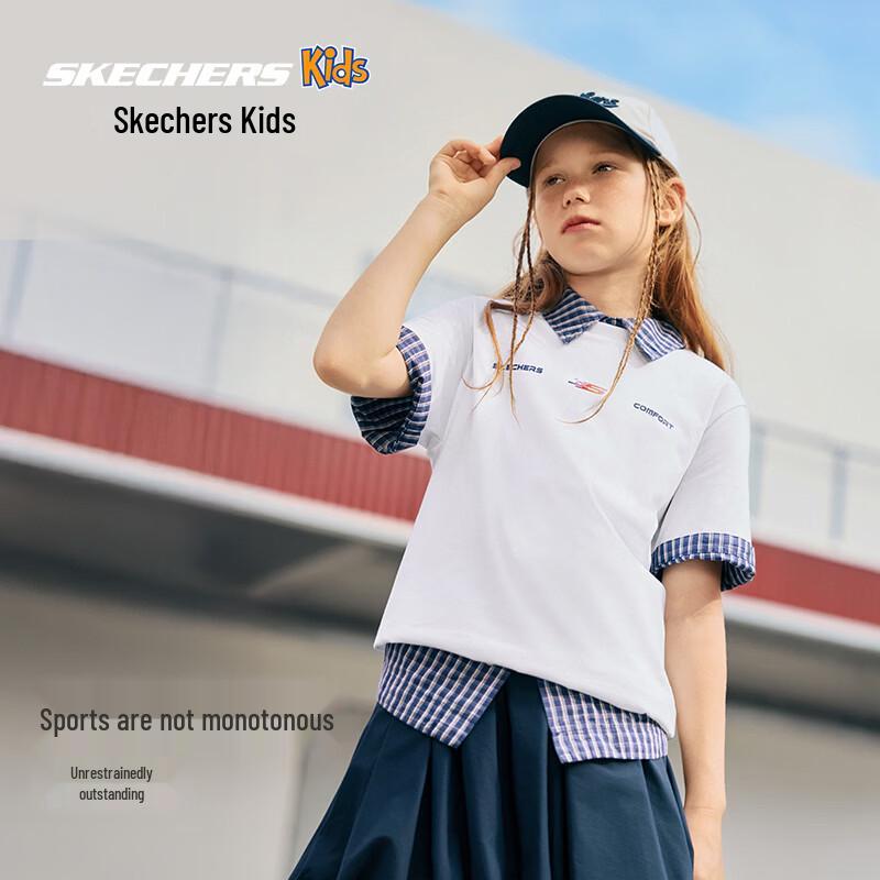 Skechers Unisex L226K060 Knitted Short Sleeve T-Shirt 160