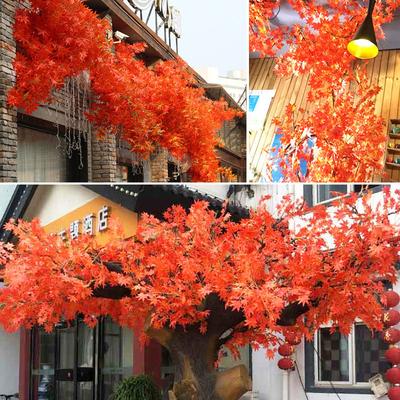 5/10PCS Silk Artificial Plants Hanging Garland Plants Vine Maple Leaves Diy Gift Home Table Wedding Party Room Garden Decoration