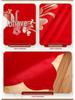 Double Happiness Red Wedding Tablecloth for Ceremony, Altar, Coffee & Dining Table