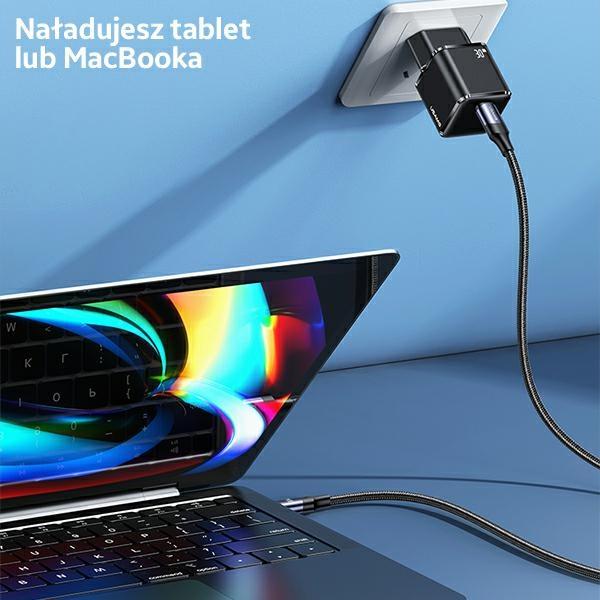 USAMS Land. Network. 1Xusb-C T45 Mini 30W(OnlyHead) Pd3.0 Fast Charging Black/Black Cc148Tc01 (Us-Cc148)