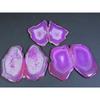 Dyed Slice Druzy Agate Matched Pair Cabochon Loose Gemstone 3Pair Lot 236Cts A-714