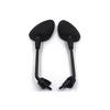 Blackened Reflective Rearview Mirror for Vespa Sprint 150 - Original Style