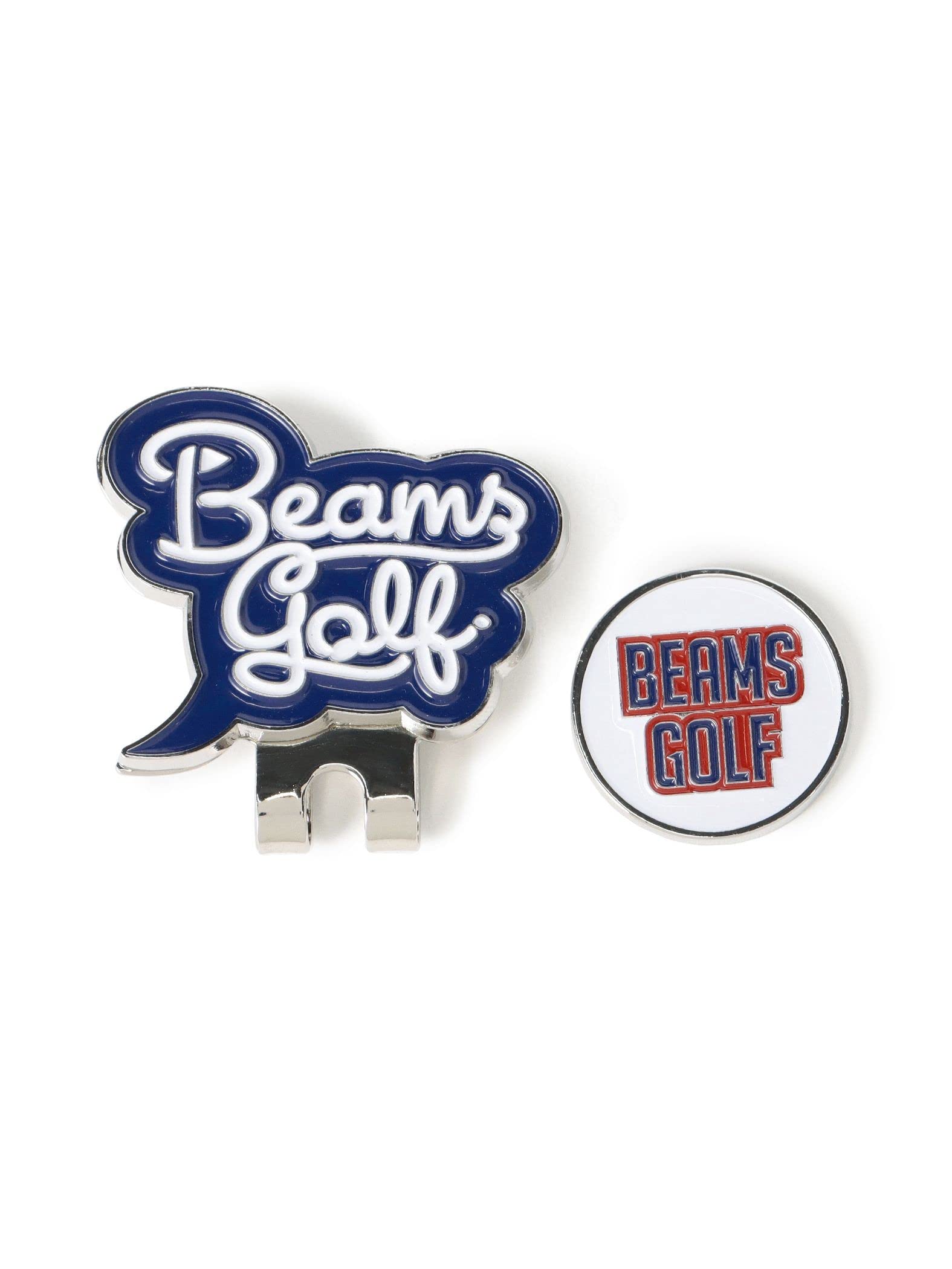 

Футболка с коротким рукавом Clip Marker Script NAVY 81040071833 [Beams Golf] Мужская -