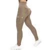 High Waist Butt Lifting Workout Leggings for Women Slim Fit Cargo Style Stretchy Athletic Pants with Pockets for Fitness Training