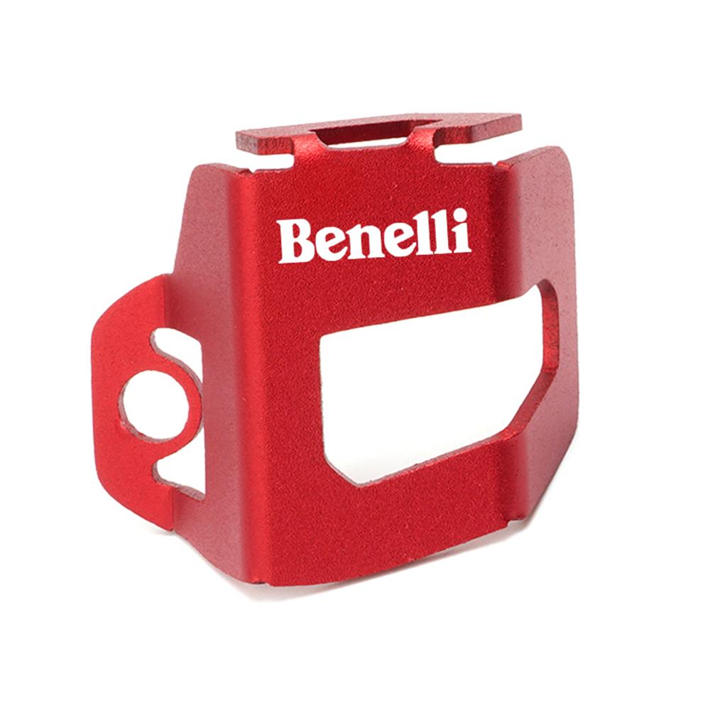 CNC Motorcycle Rear Brake Fluid Tank Reservoir Guard Cover Oil Cap Protector For Benelli TRK 502 502X BJ500 Leoncino