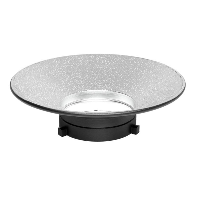 

Aluminum Alloy Light Diffuser Dish Reflector For Camera Flash Provides 120Degree Wide Angle Illumination Improves Light 1