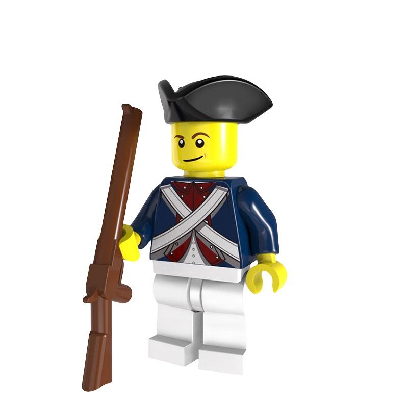 Pirate-themed Medieval Navy Admiral Building Blocks 4.5cm Height Abs Plastic