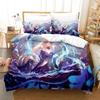 Genshin Impact Sangonomiya Kokomi Bedding Set Printed With Pillowcase Bed Duvet Cover Soft Queen King Size Bedclothes Home