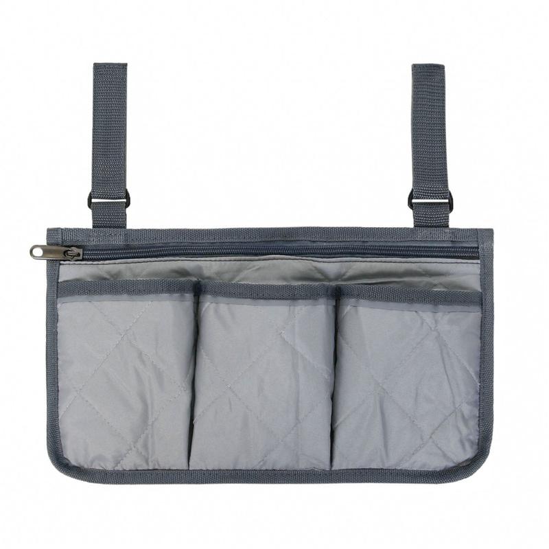 Wheelchair Bag Waterproof Pouch with Secure Reflective Strip Large Capacity Walker Storage Multifunctional