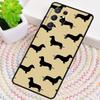 Dachshund And Flower Phone Case for Samsung Galaxy Note 10 Pro S26 Ultra S23 S24 FE S25 S21 S22 PLUS Shockproof Cove