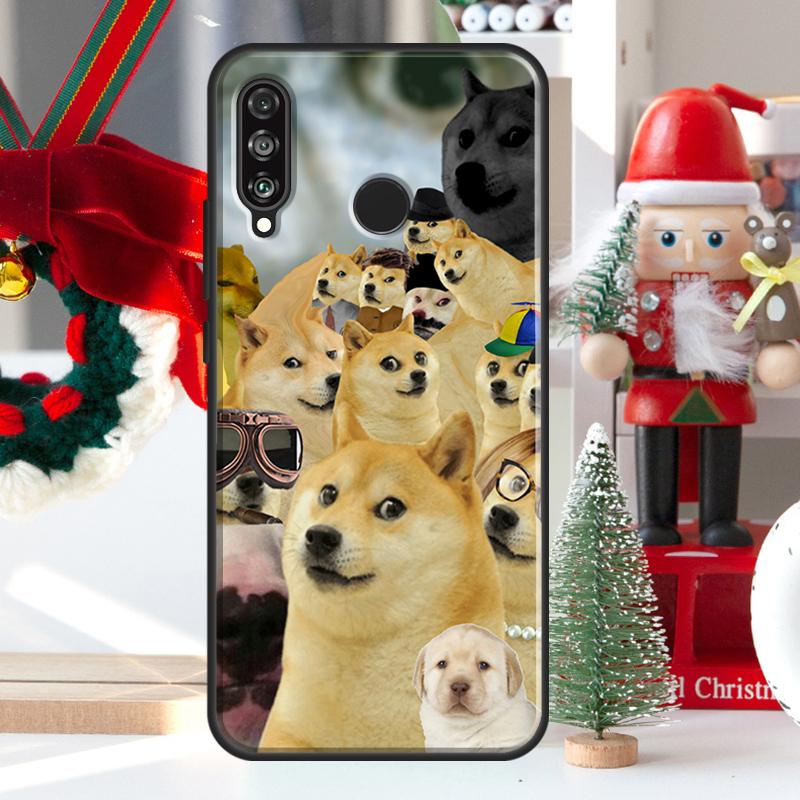 Doge For Huawei Nova 9 10 SE 11 Pro Y60 Y70 Y90 Y61 Y91 Y72 Y73 12i 11i 8i P20 P30 P40 Lite Case