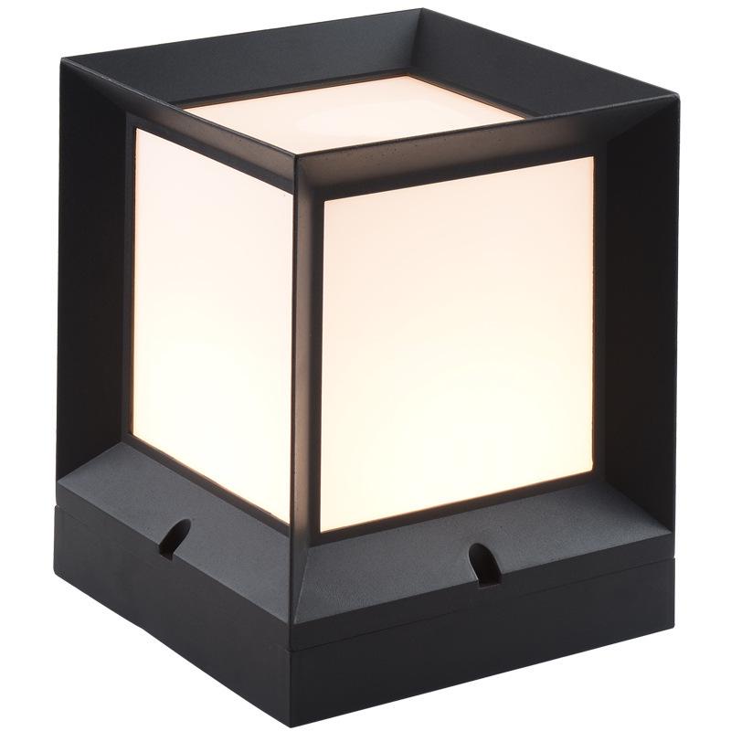 Minimalist Solar Waterproof Outdoor Gate Post Light for Gardens and Courtyards