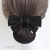 Head Flower Female Vocational Nurse Hairnet Bank Flight Attendant Special Disc Hair Net Pocket Bow Hairpin Tooling Headdress