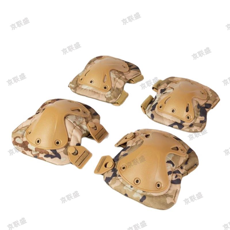 Jingliansheng 4-Piece Tactical Protection Knee & Elbow Pad Set
