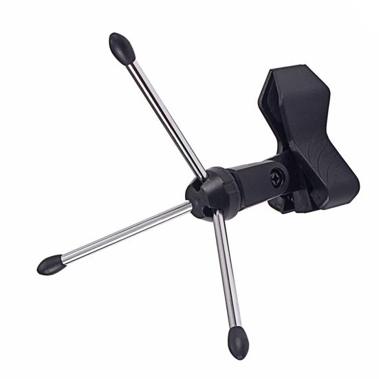 Microphone Stand Universal Shockproof Adjustable Desktop Microphone Tripod Clip Holder for Broadcast