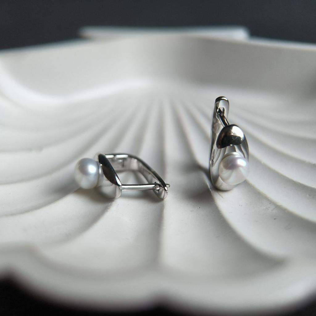 Kolczyki srebrne z perłami naturalnymi (2187103)