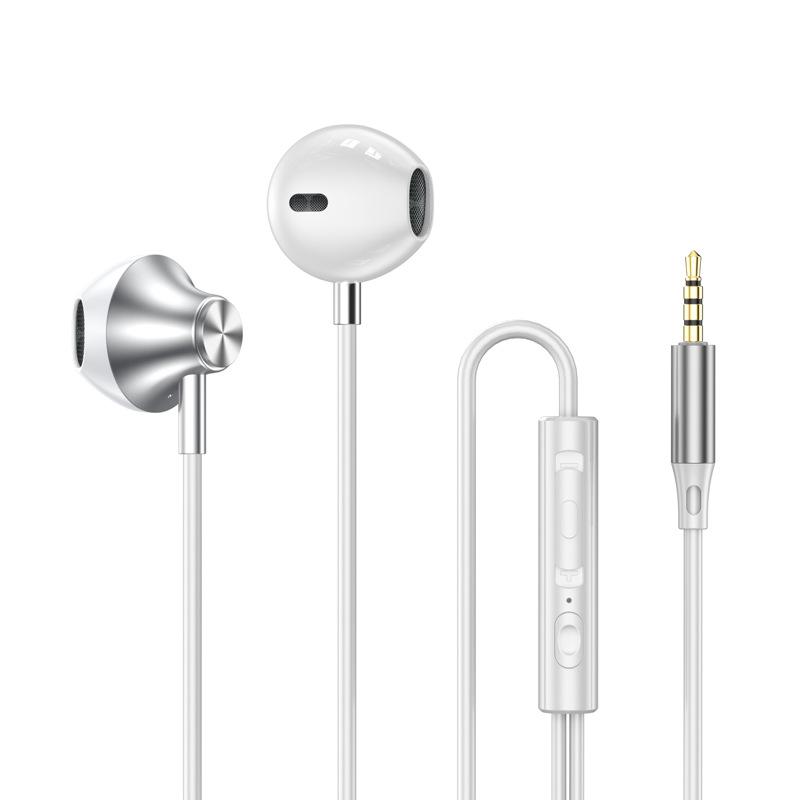 9D Bass Stereo Type C 3.5mm Headphones Volume Control Headset with Mic Wired Earbuds For iPhone Xiaomi Samsung Galaxy Earphones