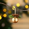 Gold Round Bell Hanging Ornaments for Christmas Tree Holiday Decoration