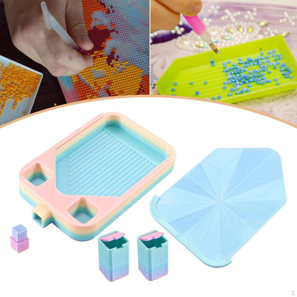 Diamond Art Tray Craft Supply Anti Scratch Accessory Bead Sorting Organizer for Nail Arts
