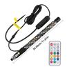 1 IN 1 30CM Symphonie RGB Neon Umgebungs Dekor Peitschenlicht Fernbedienung Fahnenmast Antenne Peitschen für UTV Off-Road Fahrzeug ATV Lkw