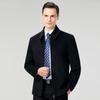 Men's Middle-Aged Autumn/Winter Thick Wool Business Casual Jacket - Plus Size Dad's Outerwear