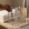 Stainless Steel Toothpaste Holder Multi-slot Toothbrush Toothpaste Shelf  Makeup Brush