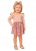 Bodysuit Dress Size 104 Long Sleeves With Ruffles Powder Rose