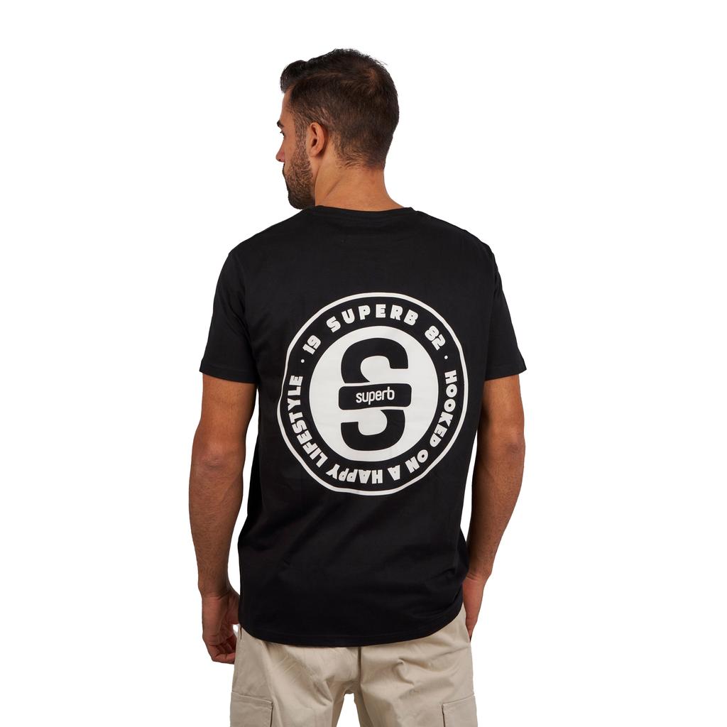 Übergroßes Kurzarm-T-Shirt mit Rundhalsausschnitt für Herren SPRBCO-001