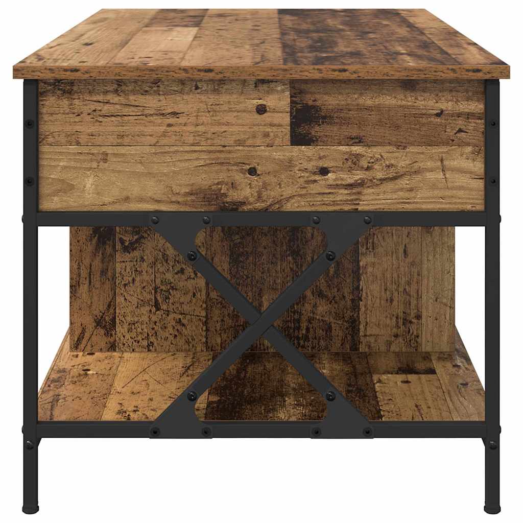 Coffee Table Reclaimed Wood 100 x 55 x 48.5 cm Wood Based Panel