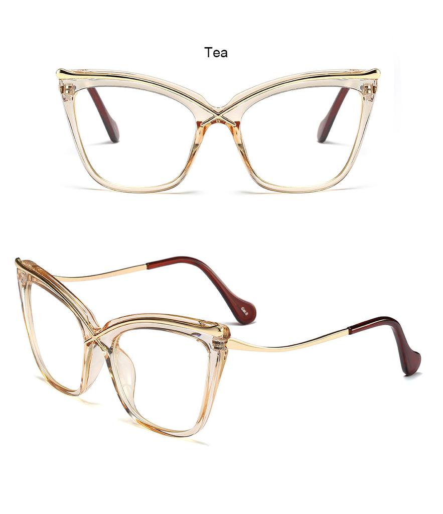 Oversized Leopard Cat Eye Reading Glasses Women Vintage Big Frame Anti Blue Light Presbyopia Glasses +2 +4 Leesbril