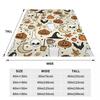 Halloween Pumpkins Spooky Blanket Fleece Print Gothic Ghost Cartoon Multifunction Ultra-Soft Throw Blankets for Bed Couch Quilt