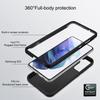 Coque de Protection - BOOLING - Samsung Galaxy S22 - 360° Anti-Rayures - Silicone + PET - Noir