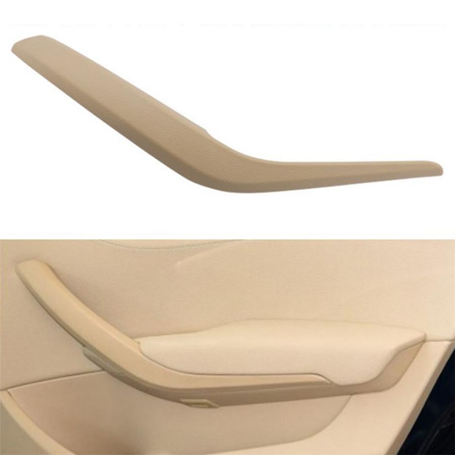Left+Right Beige Car Interior Door Handles for BMW X1 E84 10-16 Inner Doors Panel Handle Bar Pull Trim Cover Front Rear