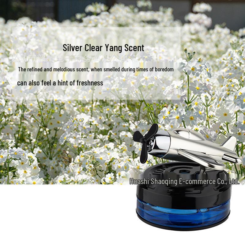 Solar-Powered Car Airplane Aroma Diffuser: Long-Lasting Fragrance for Car Console Ornament.