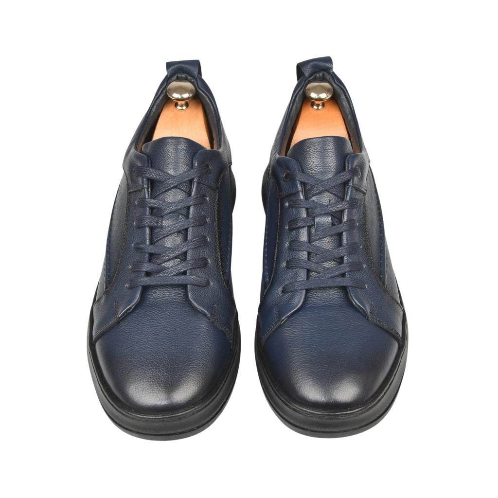 

DeepSEA Lace-Up Genuine Leather Orthopedic Sole Casual Shoes 2509984 41 темно-синього кольору