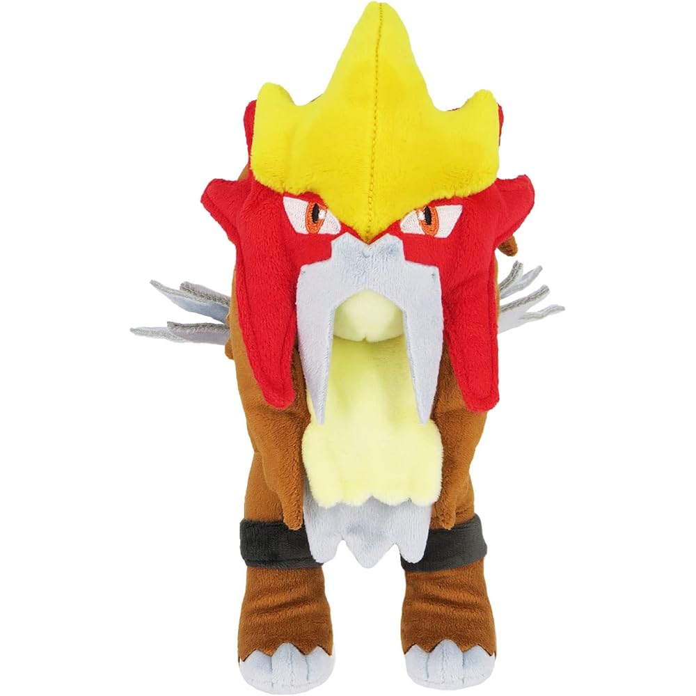 Sanei Boeki Pokmon All Star Collection Entei Plush Toy 10.5x24x23.5cm Soft Stuffed Animal
