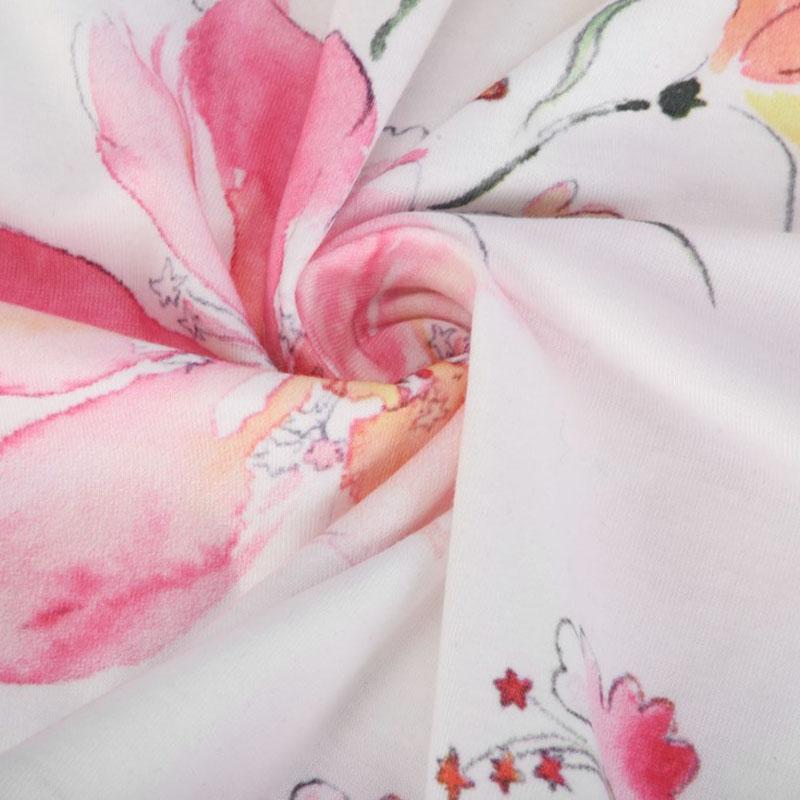 Women Summer Short Sleeve V Neck Printed T Shirt Top