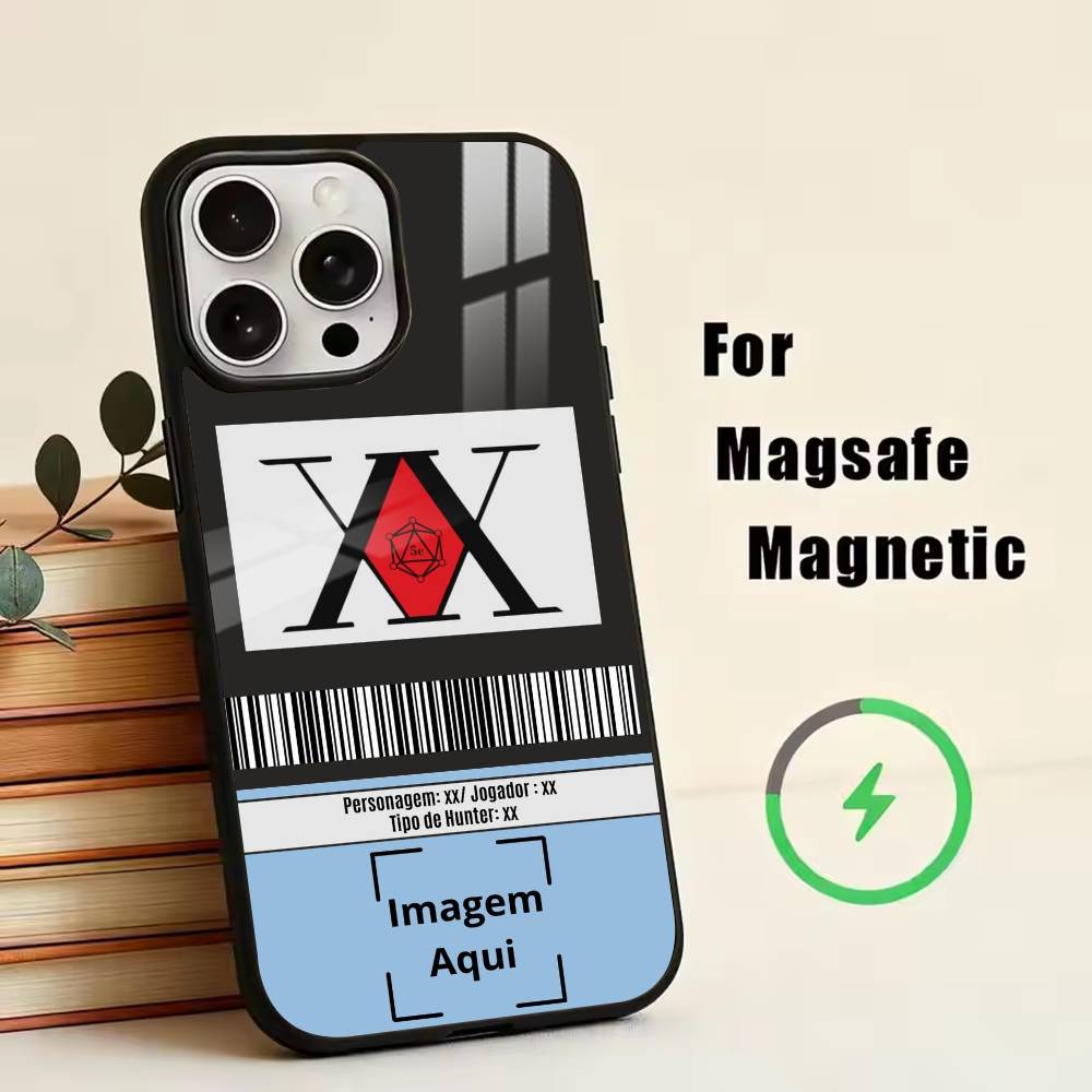 

Чехол для телефона HxH Hunter X License для iPhone 17, 16, 15, 14, 13, 12, 11 Plus, Pro, магнитный, для беспроводной зарядки Magsafe iPhone12PROMAX