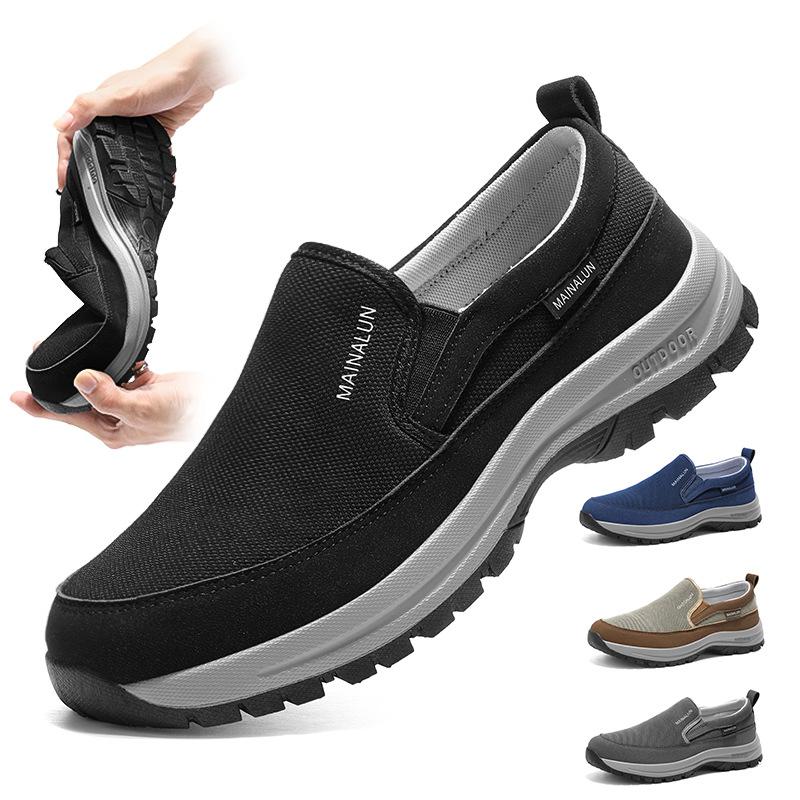 Men's Casual Retro Classic Loafers Outdoor Sports Lightweight Tennis Shoes Comfortable Sneakers Wear-resistant Non-slip Slip-on