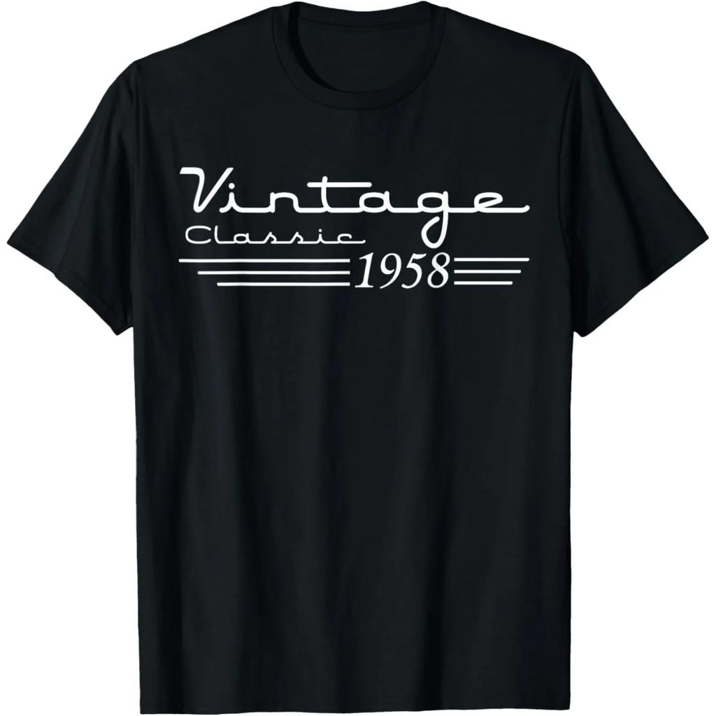 Est 1958 Limited Edition 68th Birthday Vintage 68 Year Old T Shirts Streetwear Tee Shirt Short Sleeve Unisex Loose Clothing