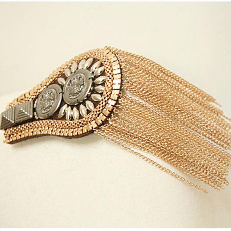 

Сценическое выступление кисточка наплечная нашивка костюм платье украшение на плечо цветок аксессуары для костюма Short tassels золотой